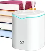 Cool Mist Humidifier – USB Powered 2L Compact Diffuser, Moist Air Machine, Silent Mist Maker | Room Air Purifier for Bedroom Use with Night Light for Plants, Sleep, Home, Office, Baby Space