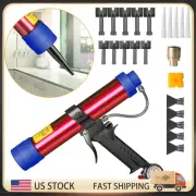 For 310ml Hard Sealant Applicator Caulking Gun Tool With The Plastic Cones US