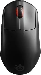 SteelSeries Prime Wireless 6-Button 80g Pro eSports Gaming Mouse - 100 Hours Lag-Free - Fast-Charging 15mins > 40 Hours - 18K CPI Sensor - Magnetic Optical Switches - Prism 1-Zone RGB Illumination