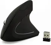 Sokelinn-six Wireless Vertical Mouse,2.4Ghz Cordless 800/1200/1600 Adjustable DPI High Sensitivity Ergonomic USB Gaming Mouse for Computers and Laptops Black