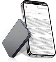 64GB AI Voice Recorder, App Control, Free Transcription and Summary, Recording Device with AI Real Time Transcribing, Ideal for Teaching, Meetings, Interviews and Calls