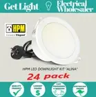24 PACK - HPM DOWNLIGHT - LDLE90TRIWE Tri-Colour - LED - 90mm Cut Out Flex&Plug