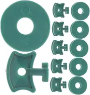 Plastic Clamp Greenhouse Accessories Sets Plant Fixing Clips Washers Easy Install for Insulation Netting