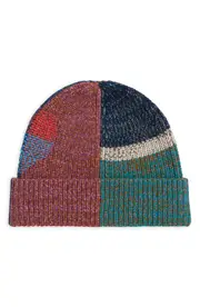 Waste Yarn Project x Celia Pym Colorblock One of a Kind Beanie in Multicolored at Nordstrom One Size
