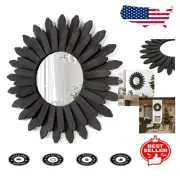 Exquisite 21-Inch Black Vintage Mirror - Boho Style for Stunning Interiors!