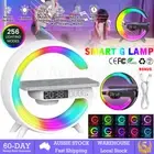 Lamp Smart G Bluetooth Speaker Wireless Charger RGB Alarm Clock Night Light AU