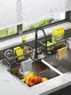 水槽置物架 304不鏽鋼 海綿架 廚房置物架 水池水槽 抹布籃 檯面 收納架 (8.3折)