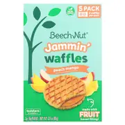 Beech-Nut, Jammin' Waffles, 12+ Months, Peach Mango, 5 Packs, 0.56 oz (16 g) Each