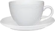 [Maxwell & Williams] White Basics Rococo Cup & Saucer 240ML Set of 4