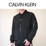 【AYLLON】CALVIN KLEIN CK 男版 菱格紋 鋪棉 MA1 立領外套 防風外套 飛行外套