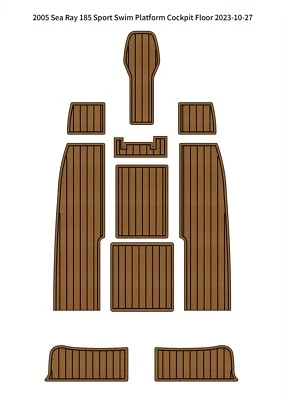 2005 Sea Ray 185 Sport Swim Platform Cockpit Pad Boat EVA Foam Teak Flooring Mat
