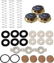 BQLZR Trumpet Valve Finger Buttons Felt Gasket Cork Spring Repairing Tools Pack of 27