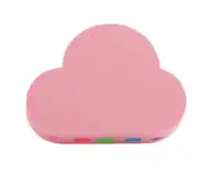 Exfoliating Moisturizing Bubble Bath Bomb Rainbow Cloud - Pink