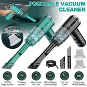 29000pa Powerful Car Vacuum Cleaner Wet/dry Cordless Strong Suction Handheld 29000PA-Black