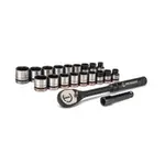 CRESCENT X10 3/8'' Drive Socket Set 20 Piece Metric/SAE CSWS38B
