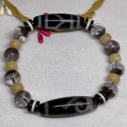 Magic Power Old Tibetan Agate *Turtle/Ruyi* Amulet Dzi Beads Bracelet PK001