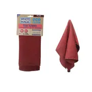 White Magic Microfibre 70x50cm Eco Cloth Tea Towel Single Cleaning/Drying Plum
