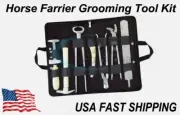 Horse Shoe Farrier Tool Kit Grooming Hoof Bot Shoeing Care Puller Nipper Rasp 8