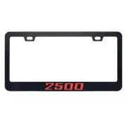 Metal Red Color License Number Plate Frame Cover For Ram 2500 Cab Accessories