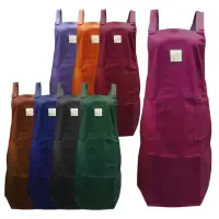 在飛比找Yahoo!奇摩拍賣優惠-台灣製細緻布料防水PU圍裙 素色圍裙 廚房 清潔 打掃 圍裙