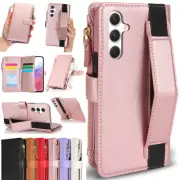For Samsung Galaxy A15 A55 A14 A54 A13 A52 Leather Zipper Wallet Case Flip Cover