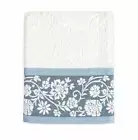 Colordrift Bastille Floral Hand, Bath or Fingertip Towel - Aqua(blue) - Choose