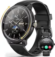DV09 Rotatable Dial Smart Watch for Men,1.46" HD SmartWatch (Answer/Make