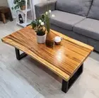 "Rockley" Coffee Table 1.2m Live Edge Raintree Wood Indoor Outdoor Use