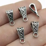 Antique Style Bail Beads - 6x7x10mm Charm Connectors DIY Jewelry Making 20Pcs