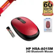 HP 240 Empire Red Bluetooth Wireless Mouse Sleek Portable & Reliable 43N05AA#ABA