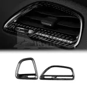 For Dodge Challenger 2015-2023 REAL HARD Carbon Fiber Side Defogger Vent Black