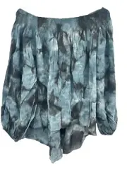 One Teaspoon Womens Blue Tie Dye Off Shoulder Moon Ridge Surgar Top Size M NWT