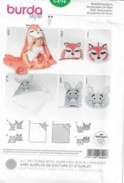 B297 BURDA 6494: BATH ACCESSORIES SEWING PATTERN