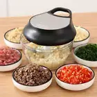 Manual Chop Vegetable Fruit Onion Nuts Machine Mincer Mixer Slicer Dicer
