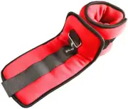 Fully Adjustable Ankle Wrist Arm Leg Weights, 5 lbs each (10-lb pair), Red