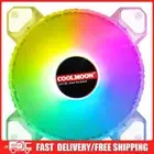 COOLMOON 12cm 12V Cooling Fan PWM ARGB AURA Radiator for Desktop Chassis CPU