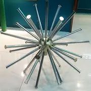 Brass Stainless Steel 1" 2" 3" Swimming Pool Dandelion Fountain Nozzle Crystal Ball Water Fountain (Warna : DN40)