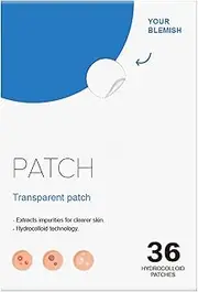 Oil Control Acne Patches Transparent Invisible Face Stickers for Blemish Cover Breathable Unisex Skin Care Blue One Size