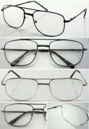 Reading Glasses +0.75+1.0+1.25+1.5+1.75+3.0 Big Double Bridge Spring Hinges L43