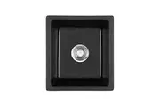 Tisira 46cm Single Bowl Black Granite Kitchen/Laundry Sink (TSG460BK)