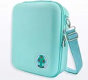 Lomiluskr Cute Carrying Case for Nintendo Switch, Protective Travel System Case with 18 Game-Card Slots for Switch Console, Pro Controller, Dock and Accessories, Blue Tree, Ns