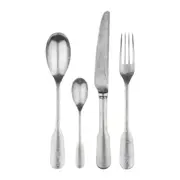 Charingworth Fiddle Vintage Table Fork, Knife, Teaspoon, Soup Spoon x 48