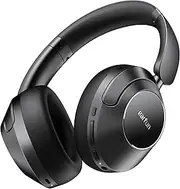EarFun Wave Pro Active Noise Canceling Headphones, Over Ear Headphones Wireless Headphones, LDAC Hi-Res Sound Bluetooth Headphones, 5 Mics AI Clear Call, 80H Playtime, Multipoint Connection, Custom EQ