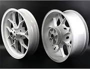 White Front Rear Wheel Rims Compatible with Honda CBR1000RR 2008-2016, Motorcycle Replacement Accessories Parts