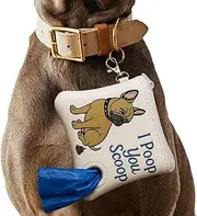 Dog Waste Bag Holder | Dog Waste Bag Attachment Dispenser,Stylish Easy Cleanup Accessory Puppy Walking Supplies for Outdoor Walks Pet Care Daily Use