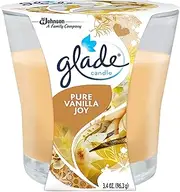 Glade Scented Candle, Sheer Vanilla Embrace Fragrance, Small Size, 96g