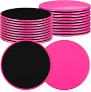 Jenaai 12 Pairs Core Sliders Exercise Glider Discs for Working Out Fitness Equipment for Group Training Classes Dual Sided Gliding Discs Abdominal AB Pads for Carpet Hardwood Floor Gym Home