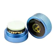 Billiards Chalk Holder-Portable Metal Magnetic Pool Cue Chalk Holder for Blue