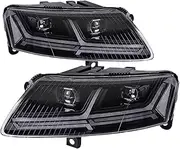 Car Front Lights Headlights 2005-2011 Compatible for A6 S6 C6 LED Headlight Dynamic Signal Animation DRL Bi Xenon Auto Accessories