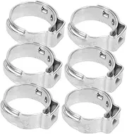 50pcs Stainless Steel Pex Cinch Clamps for Tubing Connections Easy Installation Crimp Rings for Secure Pipe Fittings Compatible with Tube